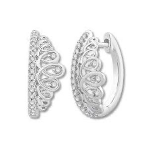 Emmy London Tiara Princess Hoops